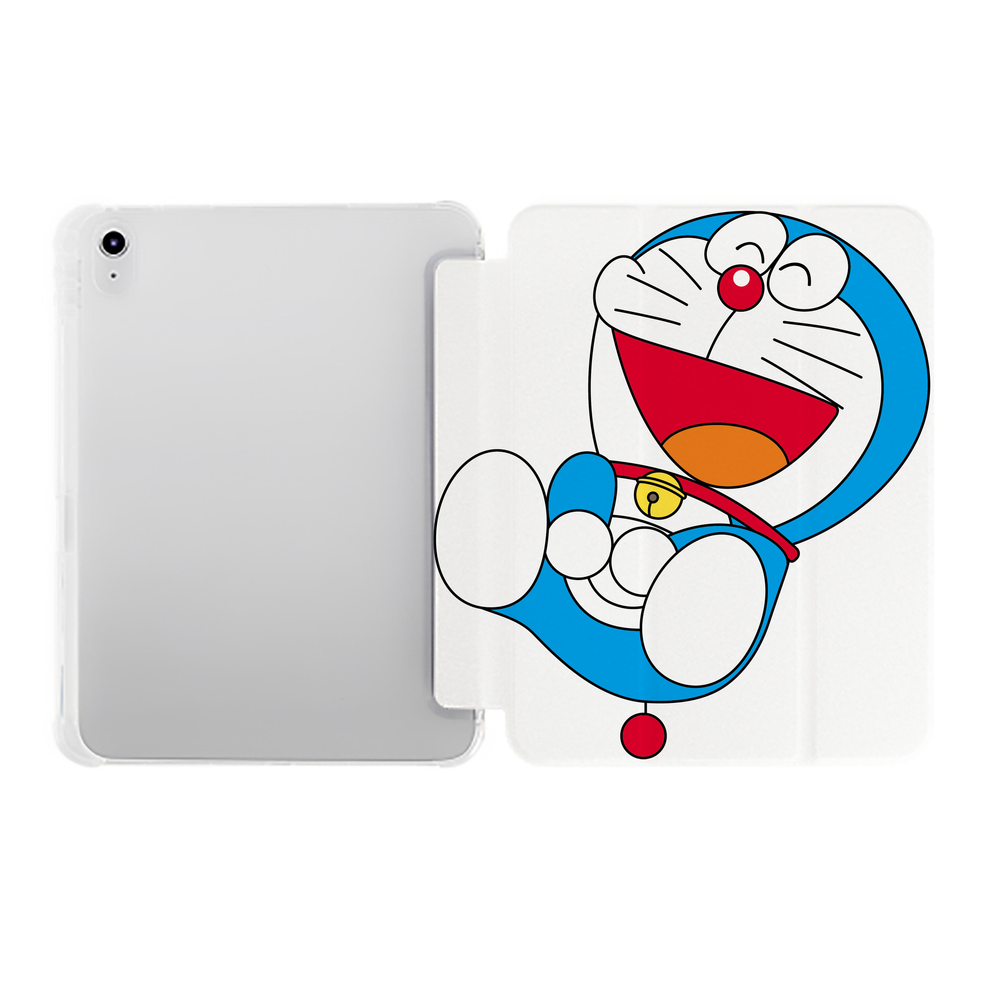 （画像用） ドラえもん Doraemon IPad ケース ペン収納付き 三つ折りスタンド PUレザー×シリコン 対応機種9.5/10.5/10.9インチ